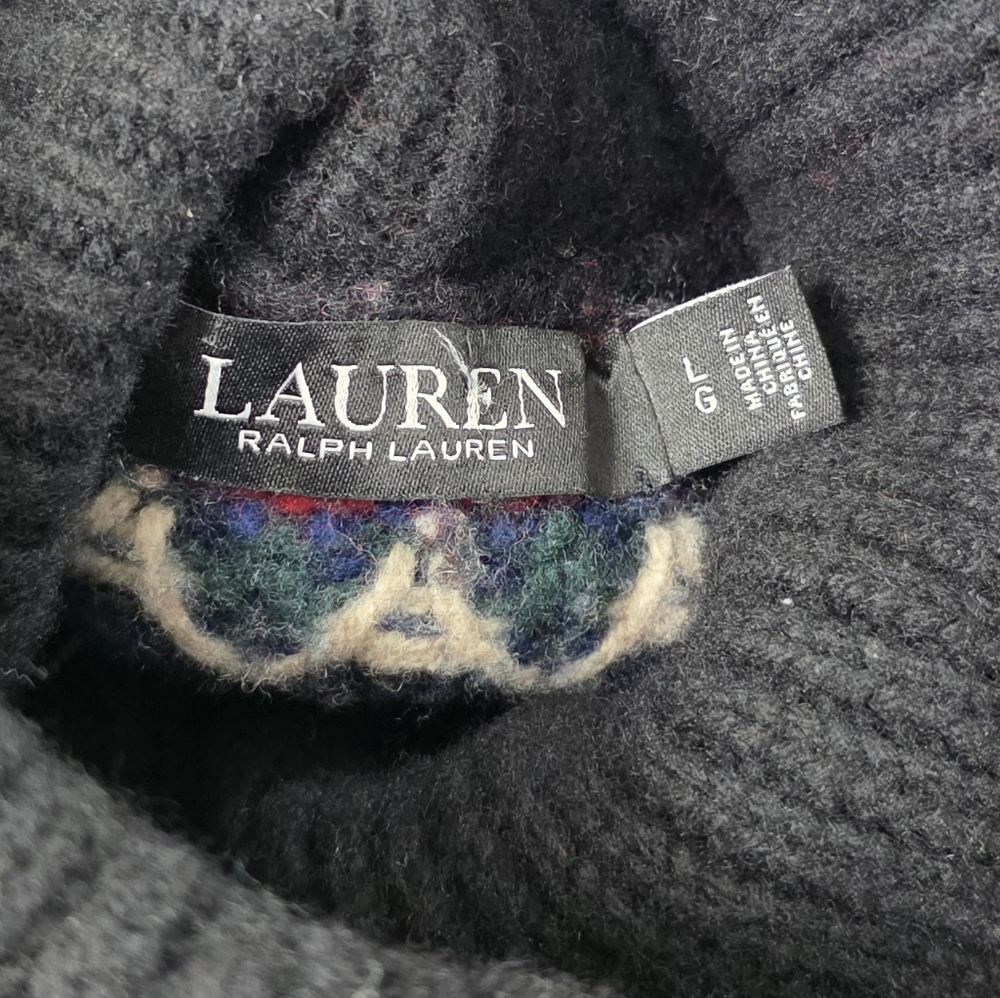Ralph Lauren Fair Isle Turtleneck Sweater Dress - Picture 3 of 8